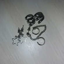 Pendientes Punk sin Piercing para el cartílago, pendientes con Clip para la oreja, para mujeres y niñas