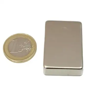 

IMAN 40X20X5MM neodymium MICEL block NIQUEL 10400