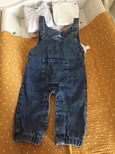 Conjunto de ropa para bebé niña recién nacida, camisa de manga larga lisa, Top vaquero con tirantes, monos Vaqueros