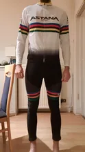 ASTANA-Ropa negra de ciclismo para hombre, camisetas de secado rápido, pantalones cortos para bicicleta de equipo, 9Dgel, para verano, 2020