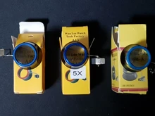 Lupa de gafas con Clip, herramienta de reparación de lupas de lente de aumento portátil, relojeros, joyeros, herramientas de reparación, 5X/10X/20X