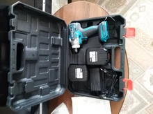 Impact-Wrench Lithium-Ion-Battery Cordless Electric Rechargeable 18V with Two-18v-4.0ah
