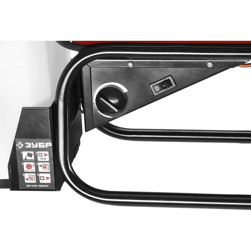 Пушка тепловая дизельная ЗУБР ДП-К5-15000 (тепловая мощность 14000 Вт, максимальный воздухообмен 300 м3/ч, объем топливной епкости 5 л)