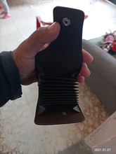 Tarjetero de cuero para hombre y mujer, cartera con carcasa para tarjetas, tarjetero para tarjetas bancarias