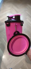 Botella 2 en 1 para perro, alimentador para mascotas, bote de agua para perros, cuenco plegable para viaje, comida al aire libre, almacenamiento de agua para gatos y perros