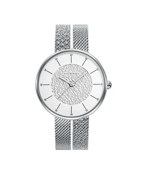 

Viceroy Watch refe; 42374-47 clock woman, collection Viceroy Air, steel case, dial Silverleaf and White Milanese mesh