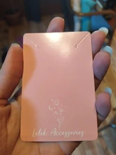 Soporte de exhibición para pendientes, caja de embalaje de cartas con logotipo personalizado, Color marrón, blanco y negro, de papel Kraft, 4 tamaños, 100 Uds.