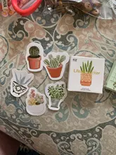 Lote de 45 unidades de adhesivos de menta para plantas, adhesivos de papelería Diy para álbum de recortes, diario, planificador, pegatina para diario, etiqueta decorativa para niños