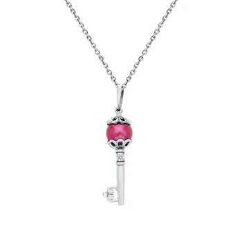 

Silver Pendant with cubic zirconia and pearls cultured sunlight sample 925