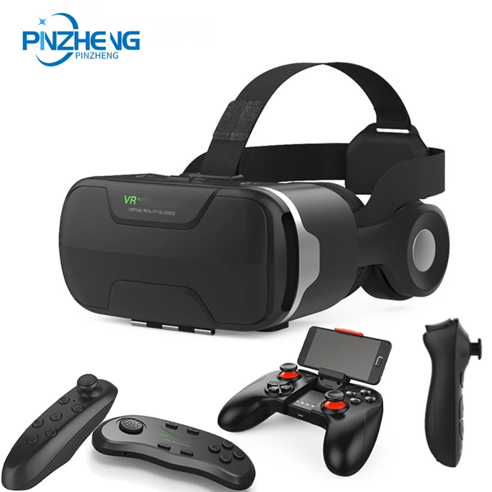 

PINZHENG VR 3D Glasses Headset Virtual Reality For 3.5"-6.0" Android iOS SmartPhones 3D Movies Games Glasses Google Immersive