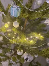 Light-String Garland Copper-Wire-Lights Battery-Power Festoon Fairy LED Christmas Feimefeiyou