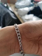 Jiayiqi 5-11mm pulsera con cadena para hombre de acero inoxidable acera cadena de eslabones cubanos brazalete para hombre mujeres Hiphop moda muñeca de regalo de la joyería