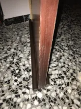 Tira de sellado inferior de Puerta Flexible, 96cm, sellador, burlete, bloqueador de polvo, Protector