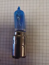 Luz delantera halógena de xenón para motocicleta, luz blanca, 12V, 35W, BA20D, 1 Uds.