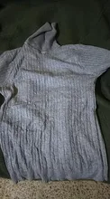 Jersey informal de punto para hombre, Jersey ajustado de cuello tortuga manga larga de punto trenzado, Jersey de punto de Color sólido para invierno