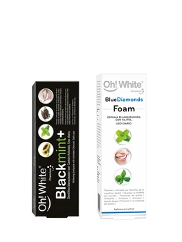 

Espuma's bleaching teeth with coal activated without fluoride. Pack Teeth Whitener. Includes toothpaste teeth and foam.