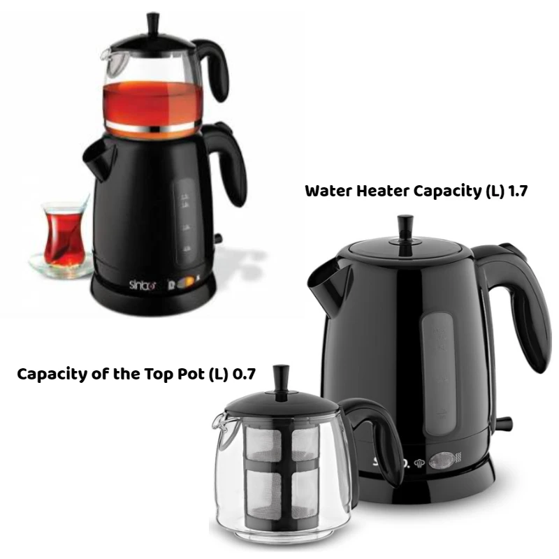 

NEW!!! Electric Automatic Tea Maker Machine-High Temperature Resistant Glass Top With Easy To Use With Removable Filter