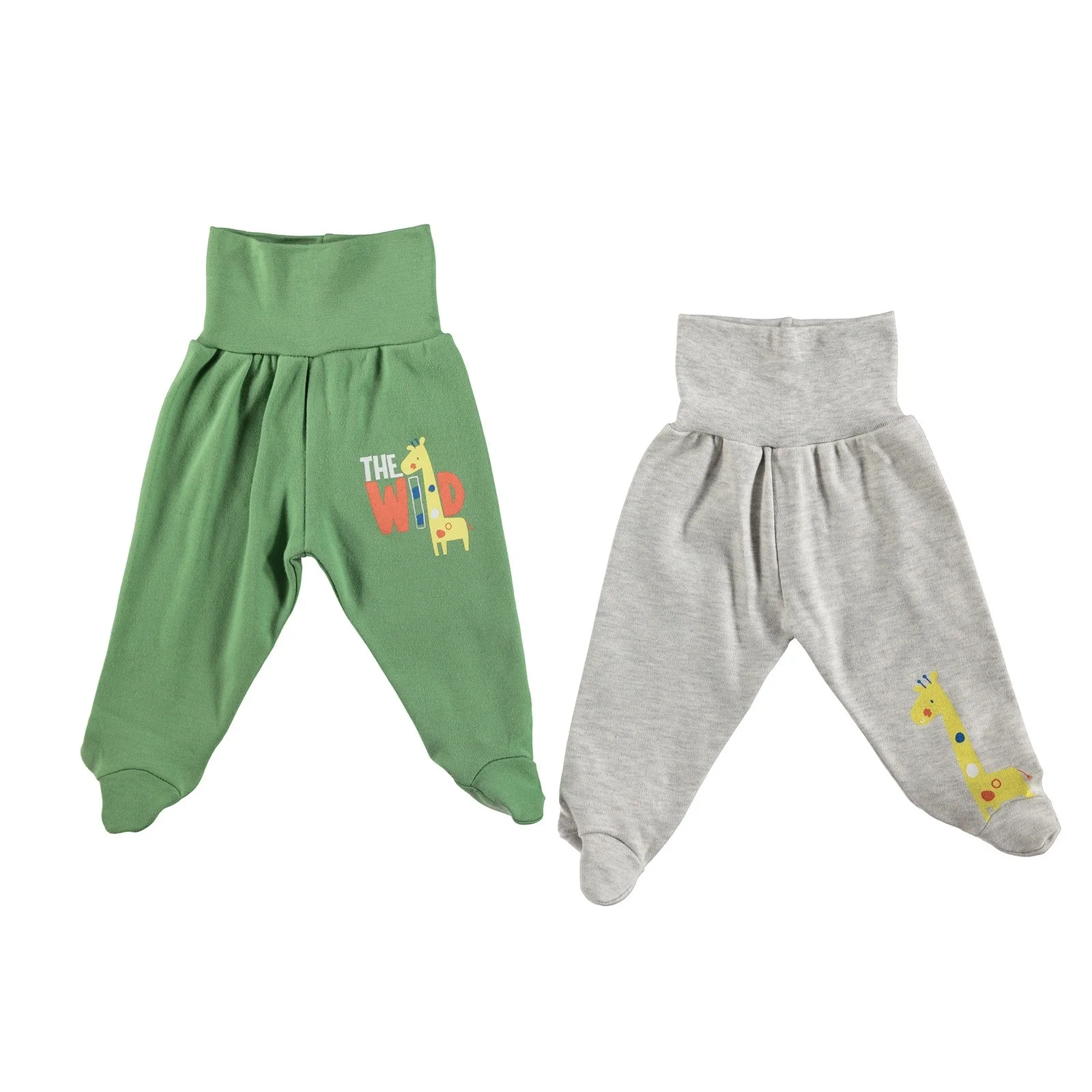 Ebebek HelloBaby/Детские широкие складные повседневные штаны с резинкой на талии