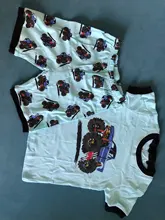 Los niños Pijamas de verano establece excavadora niños Pijama estampado Rooter Pijamas niños Pijamas Infantil de Infantis para 2-8Yrs