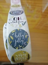 Stickers Box-Labels-Decorations Candy-Bag Merry-Christmas New-Year Elk 500pcs