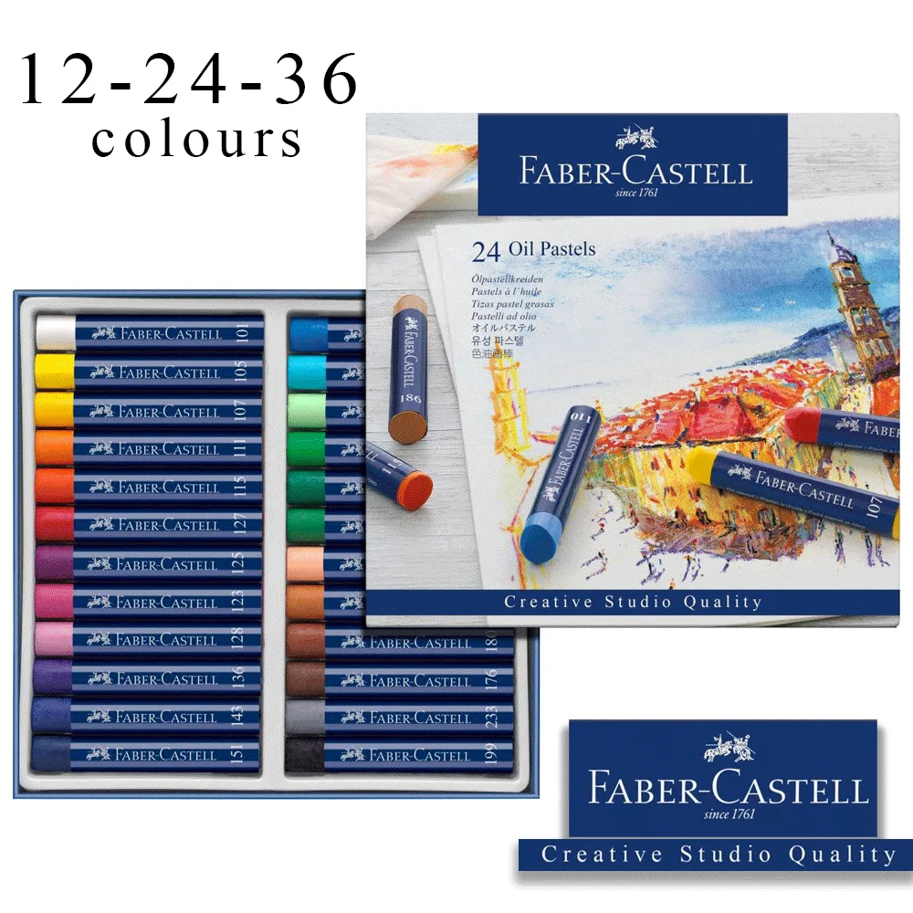 Faber-Castell Creative Studio Oil Pastels Box of 36 Mix colour