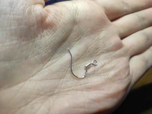 100 unids/lote pendientes Carven 925 de color plata de cobre oído cables pendientes gancho para DIY pendientes de joyería suministros Accesorios