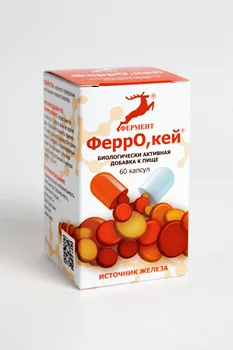 

Источник железа в капсулах "Ферро,кей"