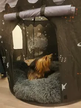 Cama de perro caliente de lana ronda perro perrera casa larga felpa invierno mascotas camas para perros medianos grandes perros gatos cojín del sofá suave esteras