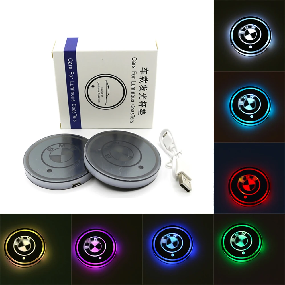 

Backlight Cup holders car logo (2 pcs)