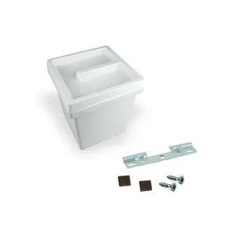 

Container Wave Emuca 5 liter with lid and plate to hang in white plastic