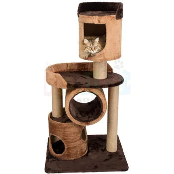 

Домик для кошек с когтеточками и лежанкой Балуй-01 джут