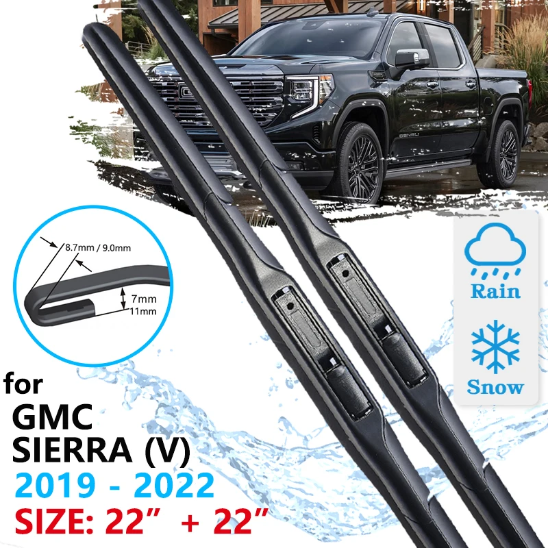 Car Front Wiper Blade For Chevrolet Silverado GMC Sierra V 2019 2020