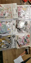Paper Embellishments Die-Cuts Scrapbooking Journal Craft Foil-Design Printed Ephemera
