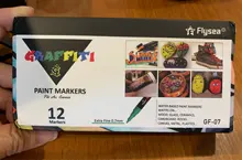 Rotulador metálico de 12/24 colores a elegir, punta fina Extra de 1,8-2,5mm y 3,0mm, rotulador permanente no tóxico, para su arte