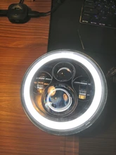 CO LIGHT 7 pulgadas faros LED de circulación diurna Hi/Lo haz 50W 30W Halo anillo de ámbar Ojo de ángel para Niva de Lada Offroad 4x4 UAZ 12V 24V