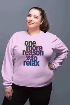 

Angemiel Wear One More Reason To Relax Pink Women Sweatshirts