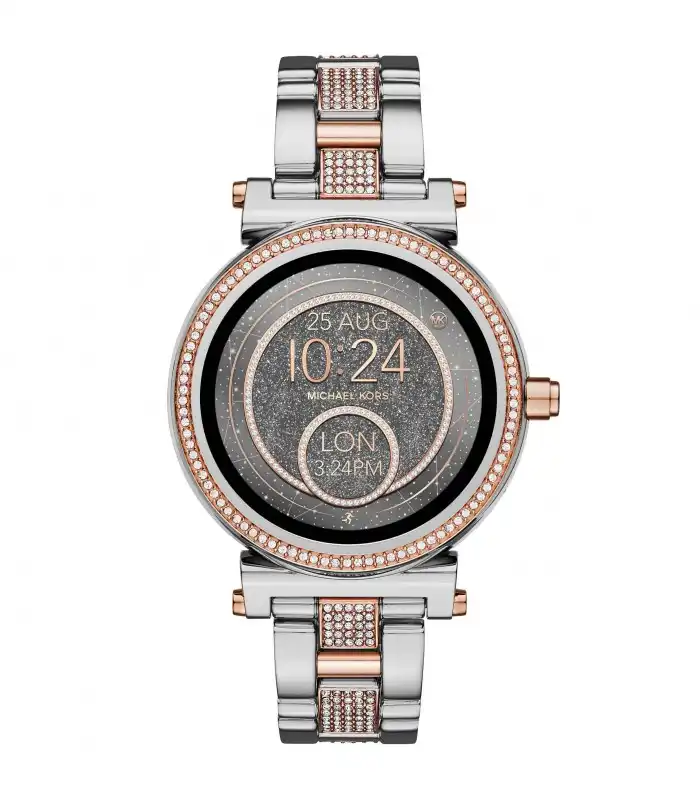 michael kors smartwatch silver and rose gold