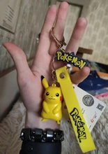 LLavero de Pokemon de Pikachu para coche, modelo de llavero de Pokémon