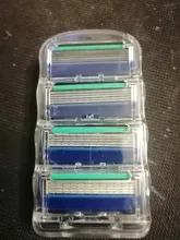 Gillette-Cuchillas de afeitar para hombre Fusion, 5 capas, cuchillas de seguridad, acero inoxidable, cuidado de la cara, 4 unidades