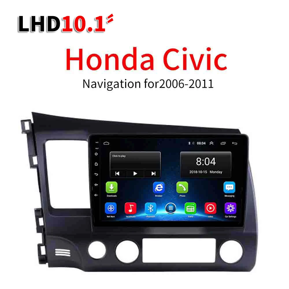 4G1G16G Lionet gps навигация для автомобиля Honda Civic 2006-2011 10,1 дюймов LH1012Y - Размер экрана, дюймов: 4G1G16G