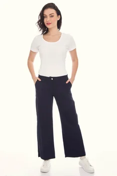 

Navy blue Midi Oversized Baggy Pants