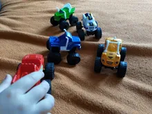 6 unids/set cuerpo máquinas juguetes ruso milagro Crusher camión vehículos figura de cuerpo juguetes para los niños regalos de cumpleaños