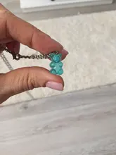 Dropship transparencia Multicolor oso collar lindo Color caramelo resina oso colgante, collar de las mujeres y la chica diario de fiesta