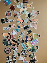 Pegatinas de dibujos animados de Kpop para niños, para portátil, botella de agua, bicicleta, motocicleta, Skateboard, mochila, pegatina impermeable, 10/50 Uds.