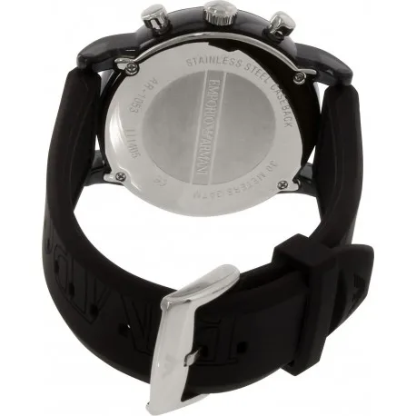 Наручные часы Emporio Армани AR1053 черный резиновый ремешок logato