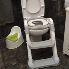 Asiento de inodoro orinal asiento de entrenamiento urinario para niños silla plegable taburete escalera para baño para bebé niño niña seguro orinal