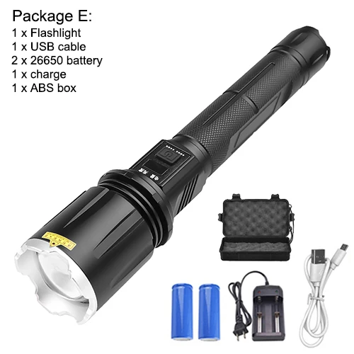 Светодиодный светильник-вспышка с подзарядкой от USB MTG2 светодиодный масштабируемый светильник для кемпинга водонепроницаемый защитный молоток светильник супер яркий походный светильник - Испускаемый цвет: X913 Package E