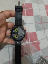 Reloj de cuarzo grande para hombre, cronógrafo con cuerpo de 52mm con pulsera, resistente al agua, con doble hora, estilo militar