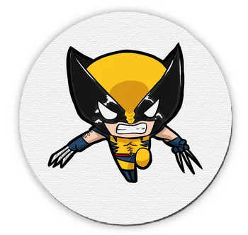 

ROUND SUPERHERO WOLF mousepad raton