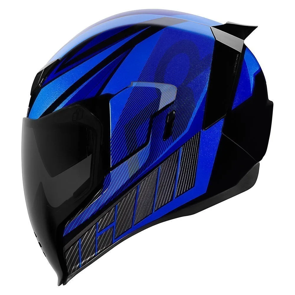 Icon Airflite QB1 синий мотошлем(цвет: синие, размер: 3xl